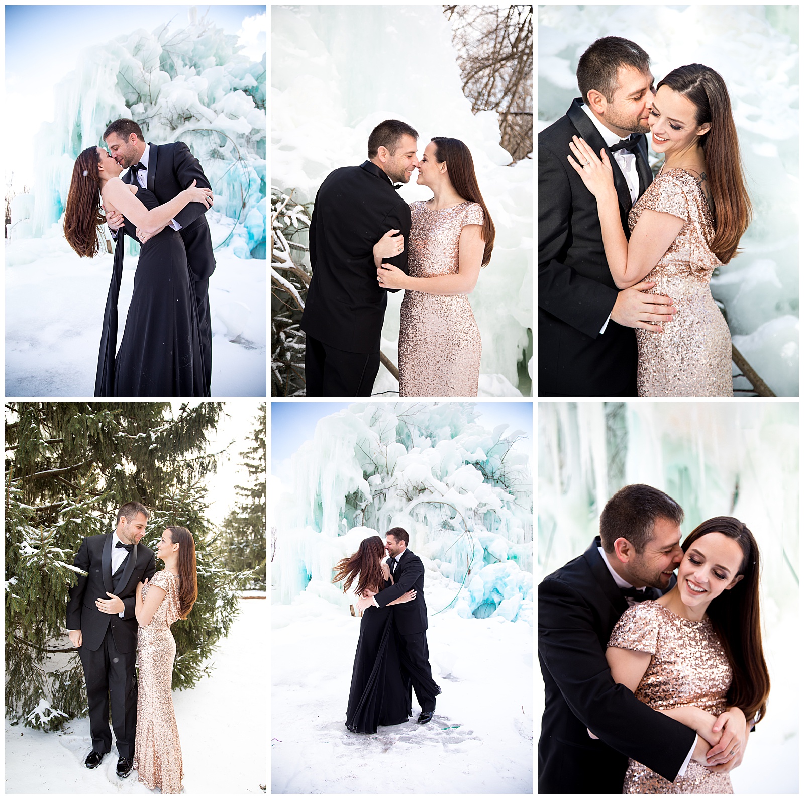 winter couples engagement session