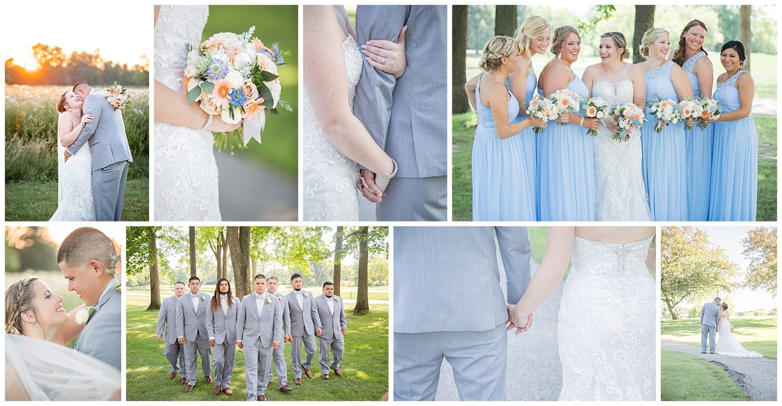 summer wedding dusty blue