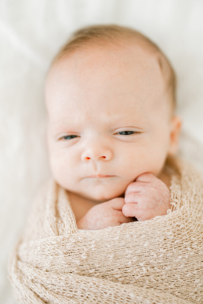 Tiny fingers and toes of Baby Beau captured in downtown Indianapolis photography session